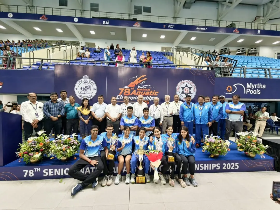 We are the Overall Champions. This is our team at the 78th Senior National Aquatic Championships, celebrating a dominant victory. This win is a testament to the collective strength, hard work, and spirit of our swimmers, coaches, and the entire BAC family.