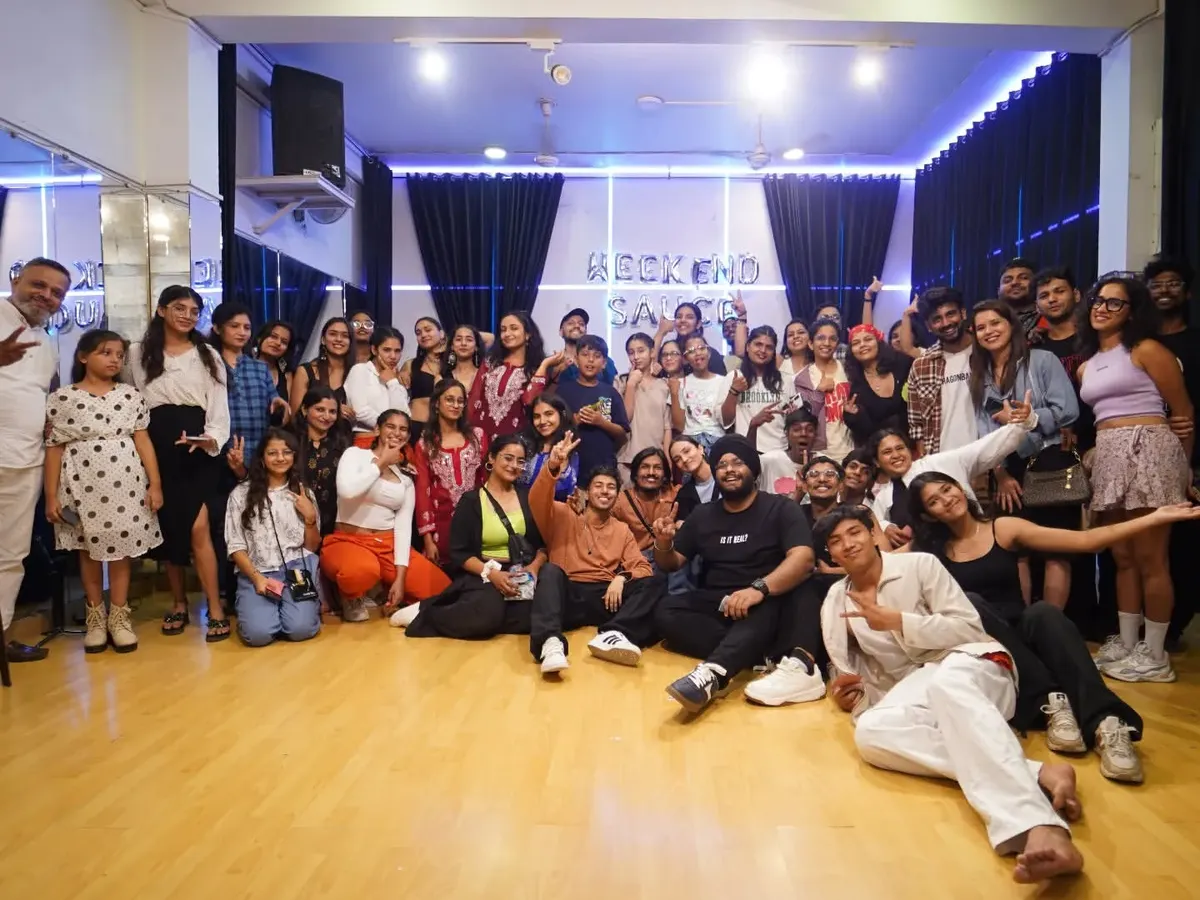 This is what my tribe looks like. A packed house and incredible energy at our Weekend Sauce event in Dehradun. It's more than a class, it's a community coming together to share the love of dance.