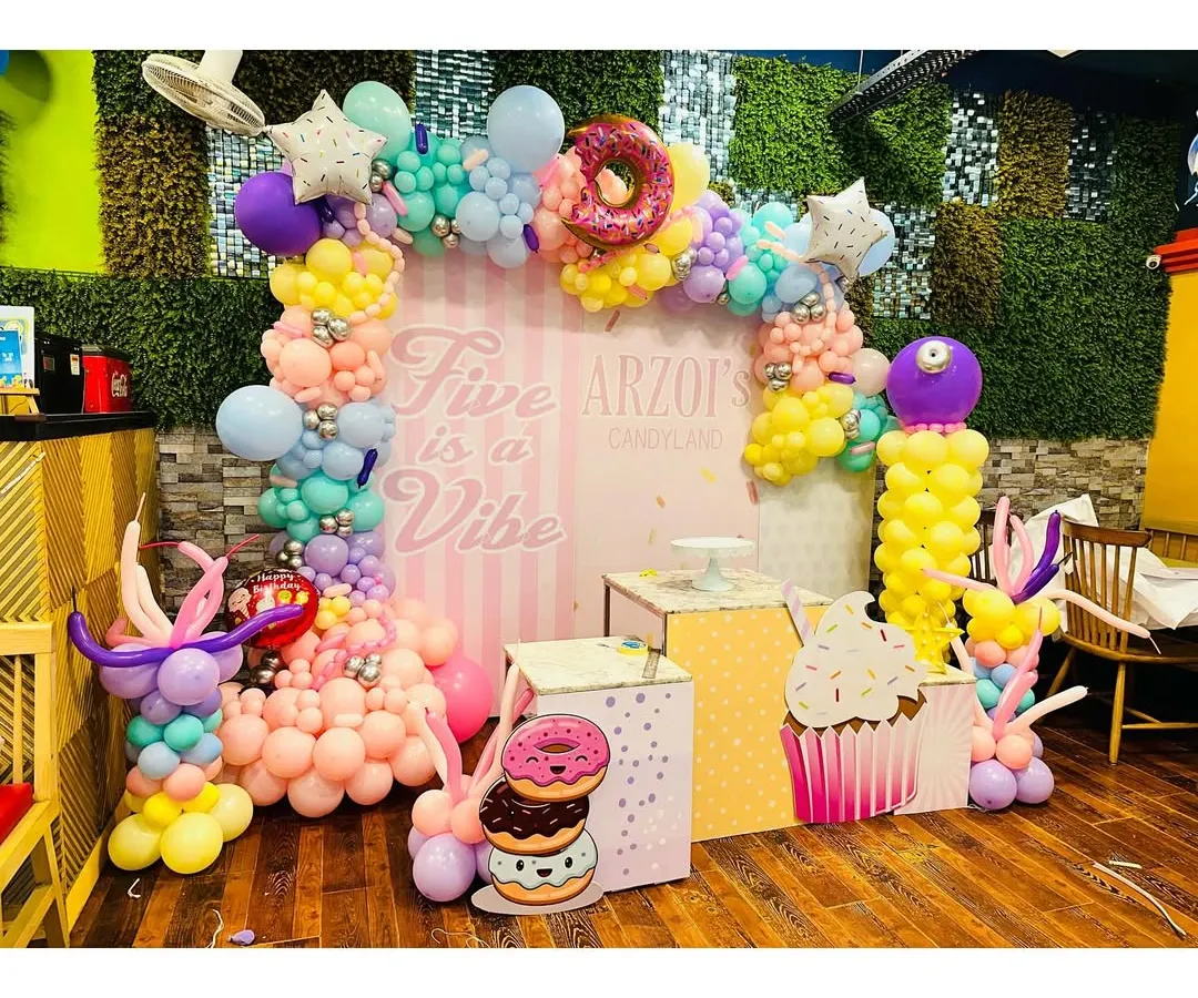 This is what a Pinterest-perfect party looks like in real life. This Candyland theme shows how I can transform our space to match your vision with detailed, vibrant decor.