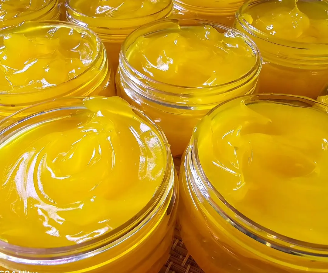 This is my bestselling Saffron Day Gel, freshly made for you. Its beautiful, rich texture is packed with the goodness of real saffron to brighten skin, reduce acne marks, and give you a smooth, glowing complexion without any oiliness.
