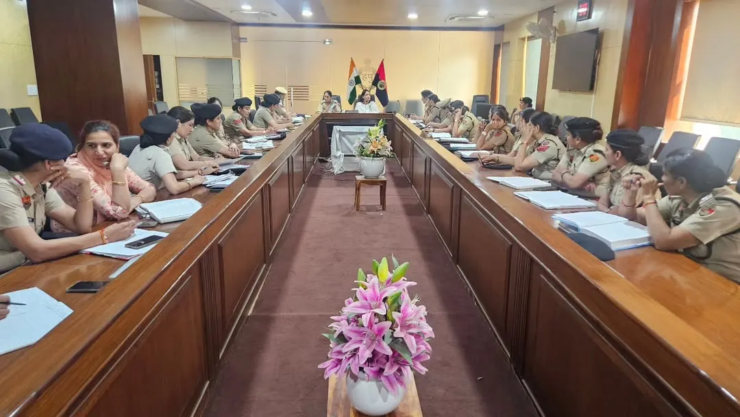 It is crucial that our law enforcement officers are thoroughly trained on laws like the POSH and Domestic Violence Acts. Here, I am leading a detailed training session for women police officers at the Commissioner of Police's office in Gurugram, ensuring they are equipped to handle sensitive cases effectively.