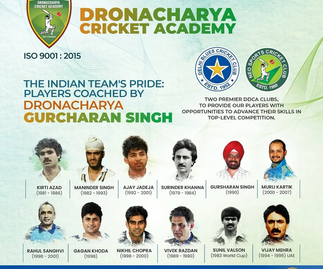 Our pride lies in our legacy. We are the only academy in the world whose founder, Shri Gurcharan Singh, has coached 12 international players for the Indian team. This is a testament to a coaching philosophy that builds not just great players, but enduring careers.