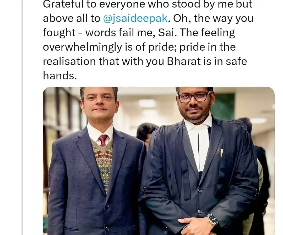 A significant victory in the courtroom for free speech. I was privileged to represent Dr. Anand Ranganathan in this matter. His words of gratitude underscore the stakes of these legal battles. For me, every case is a fight to ensure that Bharat remains in safe hands.