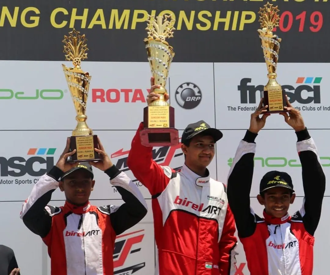 This is the result of our program. Our drivers locking out the podium at the FMSCI National Karting Championship 2019, showcasing the complete dominance of our team and training methodology.