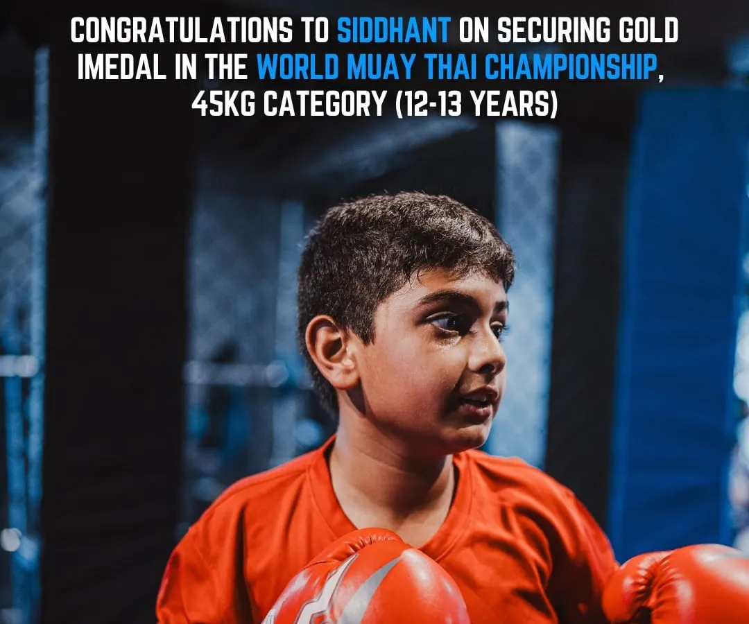 This is what real grit looks like. I'm proud to have coached Siddhant to a gold medal at the WMF World Muaythai Championship. We don't just train for fun; we train to conquer.