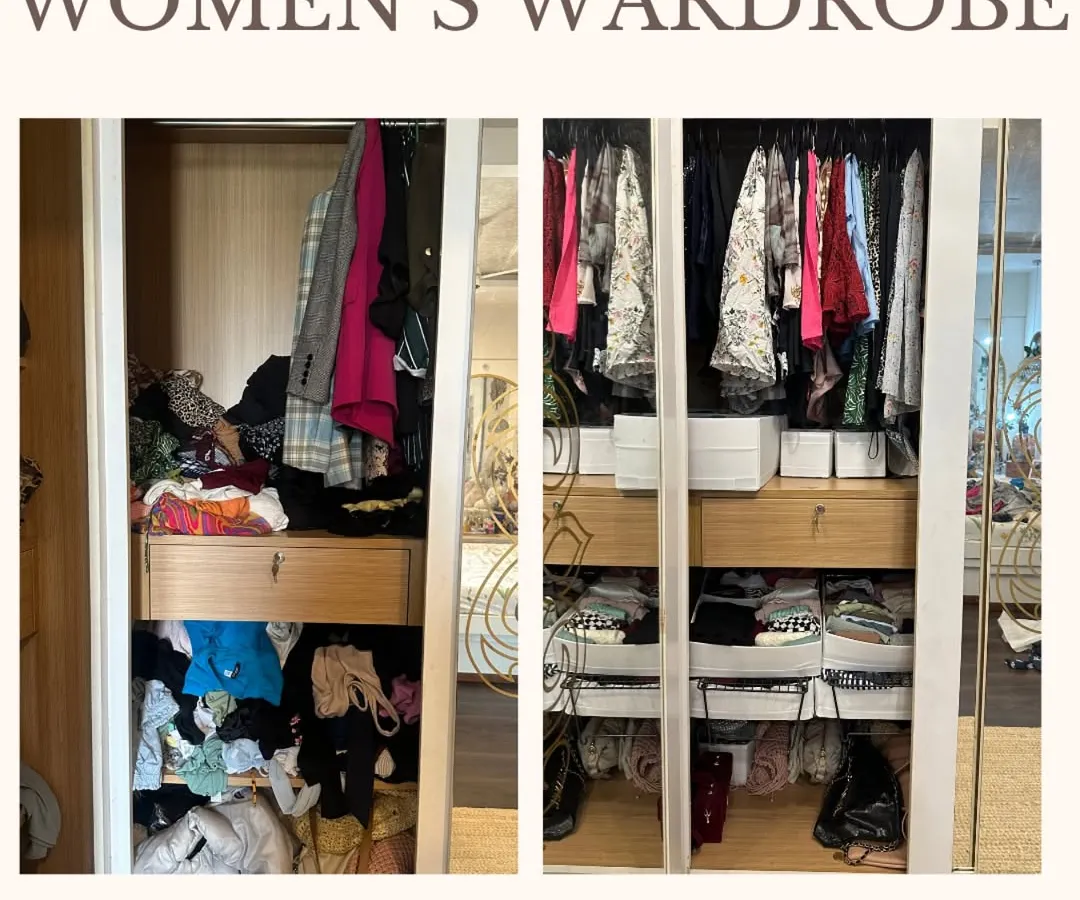 A cluttered wardrobe can make every morning feel chaotic. I specialize in creating organized closet systems that make getting dressed simple and even joyful, with a designated place for every item from daily wear to special occasion outfits.