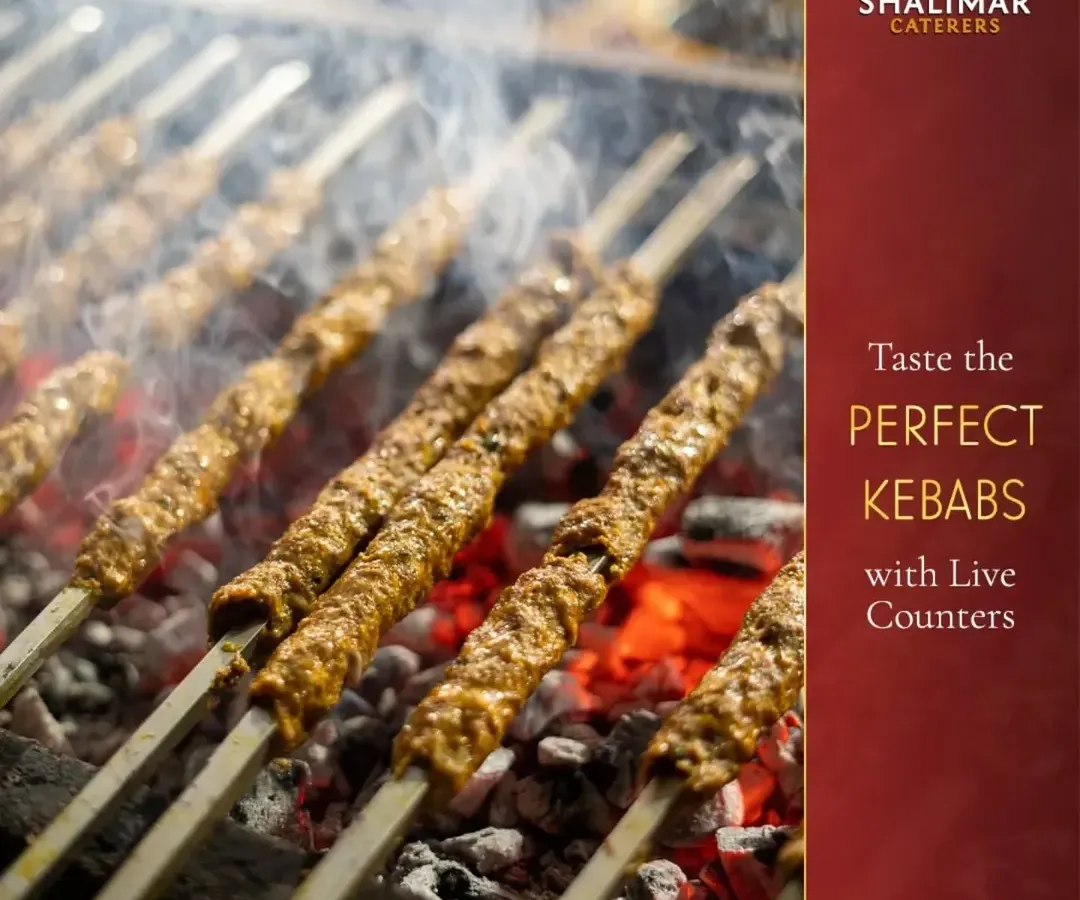 The heart of the celebration is often the sizzle of the grill. Our live kebab counters bring the action to your event, serving perfectly charred and juicy kebabs straight from the fire for an unforgettable taste.