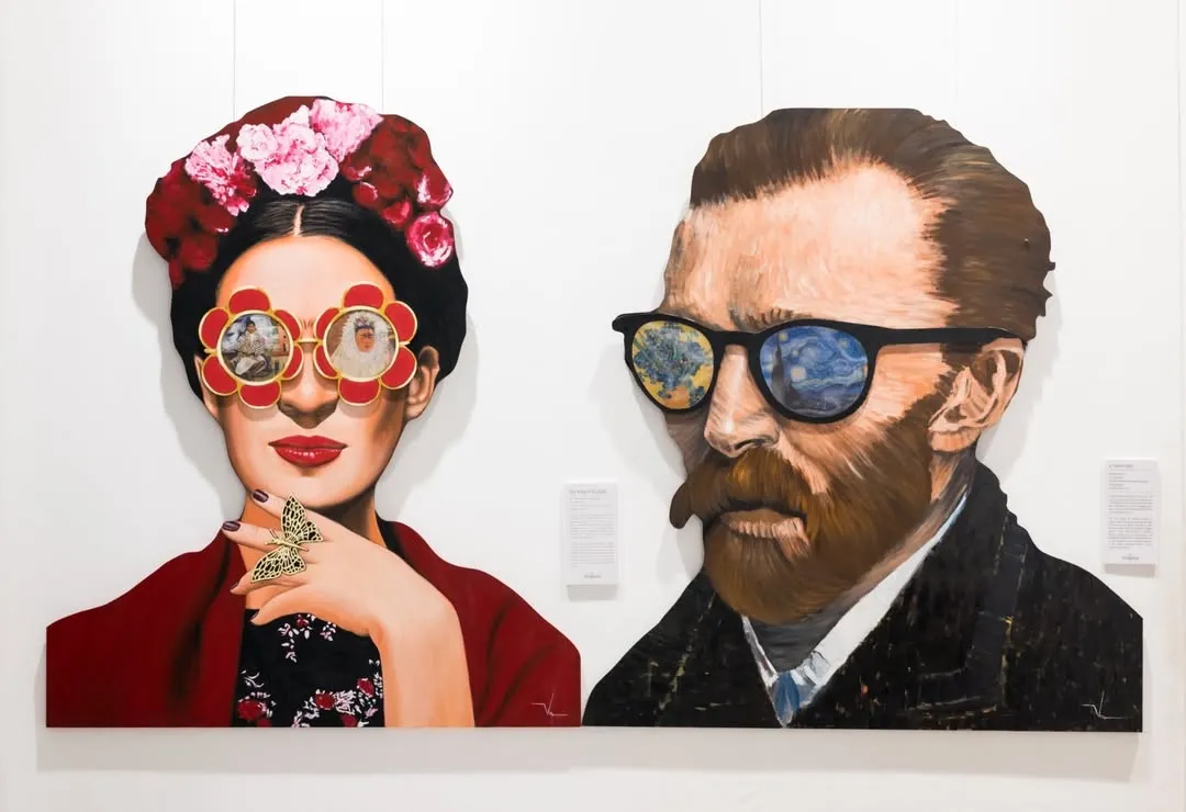 We love art that engages and surprises. These lenticular portraits of Frida Kahlo and Vincent van Gogh by artist Vijay Shinde are a perfect example, transforming as you move to reveal hidden masterpieces within their sunglasses. It’s a contemporary reinterpretation of classic icons.