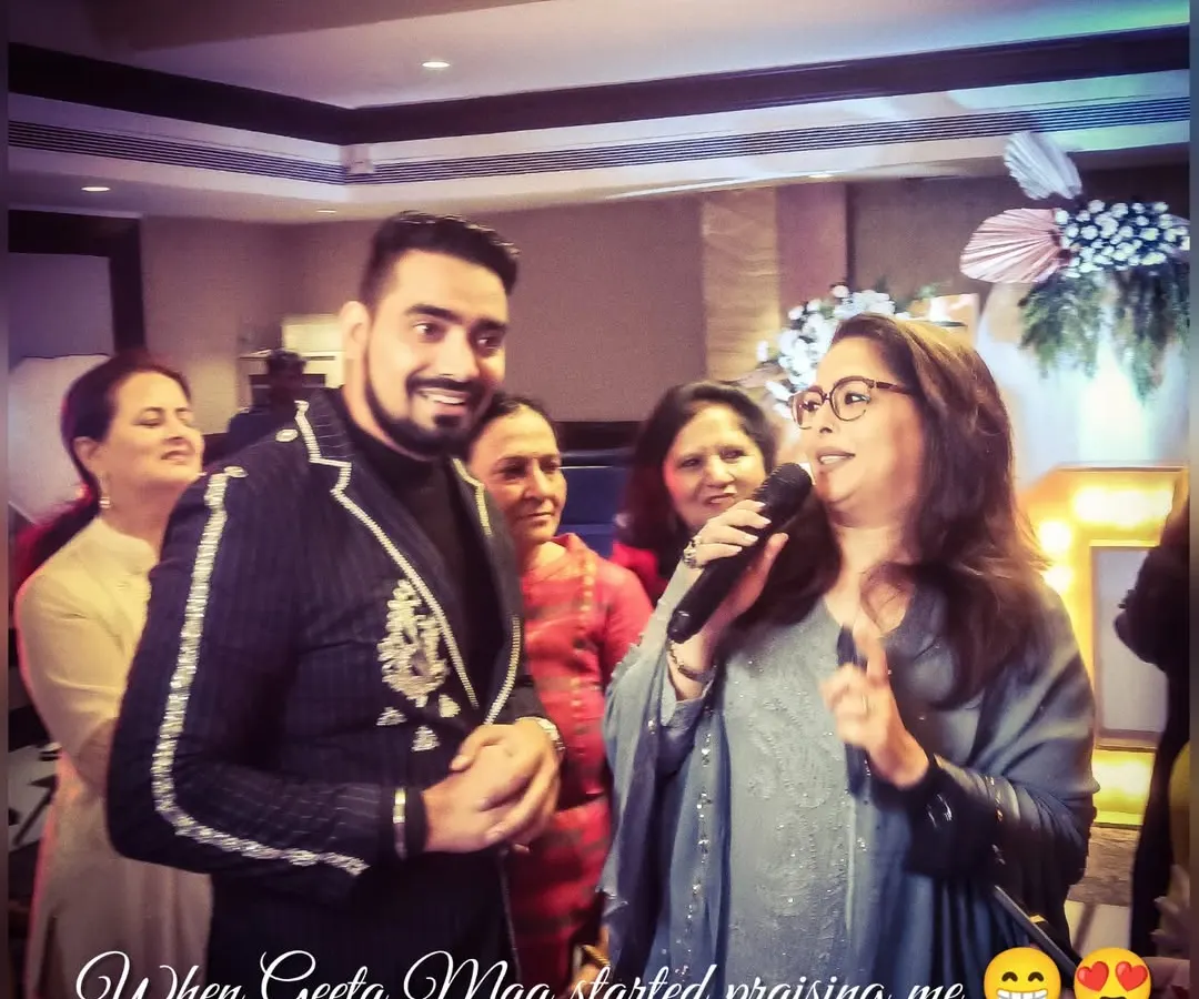 It was an absolute honor to share a moment with the "Maa of Choreographers," Geeta Kapur. Her kind words about my hosting were the highlight of the evening. It's moments like these that make my job the best in the world.