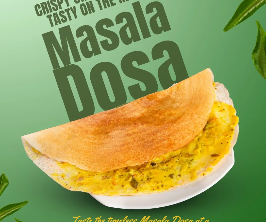 The perfect Masala Dosa is a work of art. I ensure ours is always crispy on the outside, with a flavorful and hearty potato masala filling, just waiting to be dipped in our fresh chutneys and sambar.