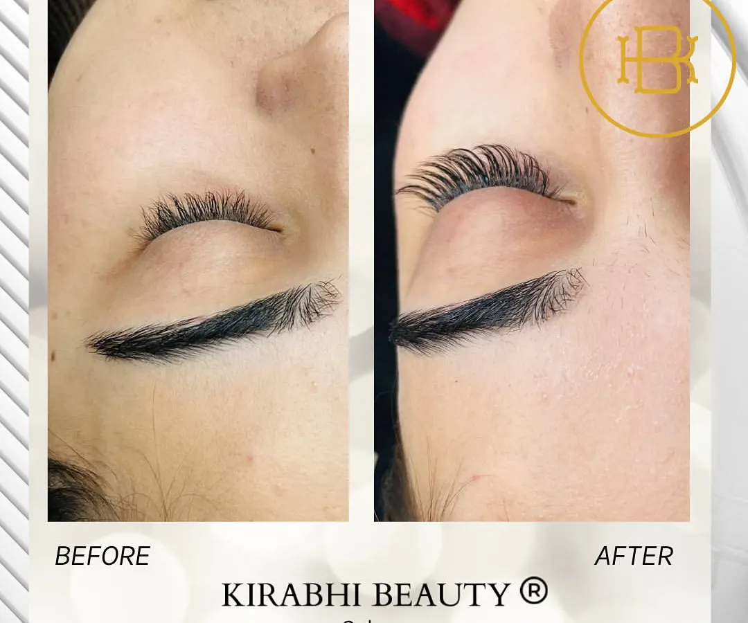 Look at this incredible before and after. We gave this client a gorgeous lift and curl that really opens up her eyes. This is how you wake up looking flawless without any makeup.