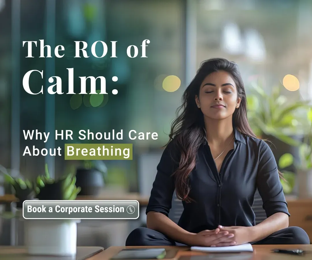 We help HR leaders measure the return on investment of calm. Our corporate yoga modules integrate breath training and mindfulness to reduce burnout, improve retention, and create more empathetic teams, turning wellness into a measurable HR strategy.