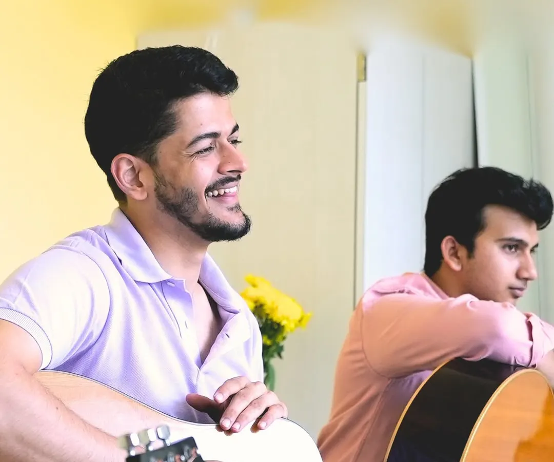 Join our "Fret Not!" beginner guitar workshop, held every Saturday at our Andheri West studio. This poster captures the fun, relaxed atmosphere of the session. No experience or guitar is needed; we provide everything for you to start your musical journey.