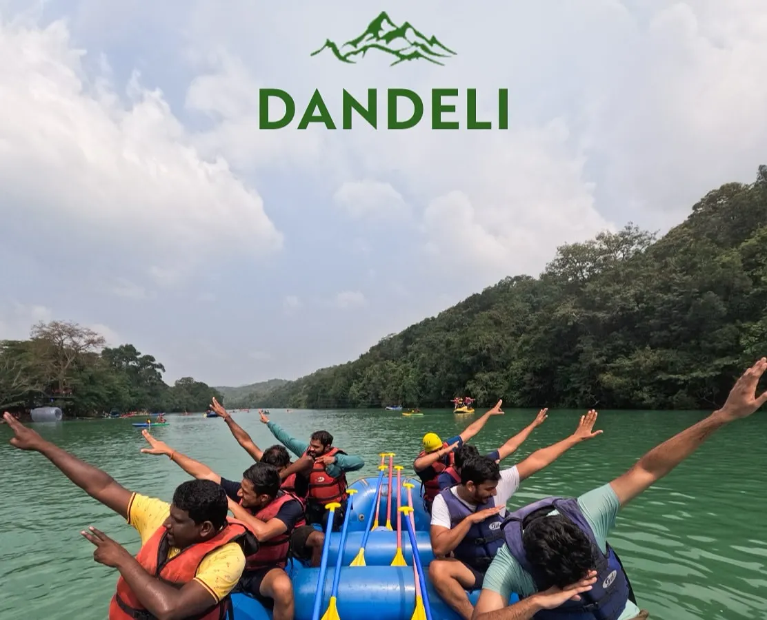The energy on the Kali River is just unmatched! Here's one of our groups mastering the rapids during a white-water rafting session in Dandeli. We make sure everyone, from first-timers to pros, has a thrilling and safe time on the water.