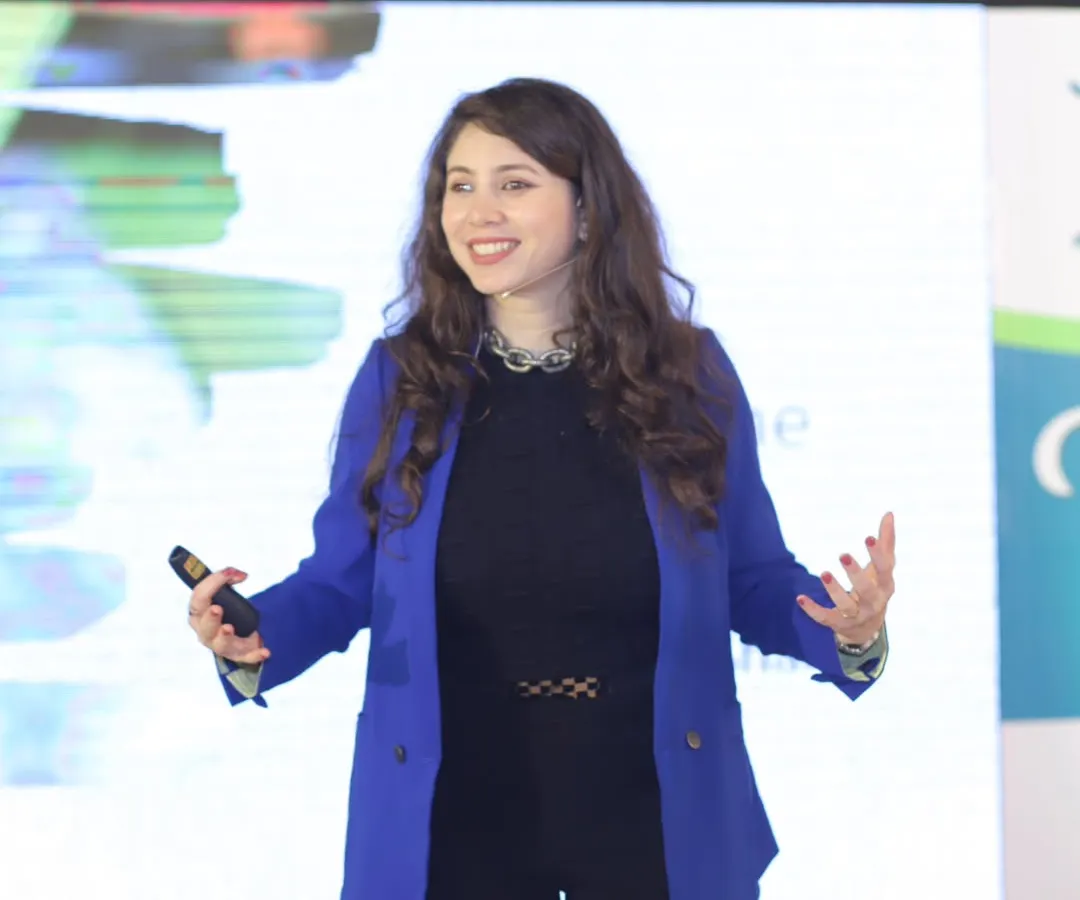 A powerful first impression is the first step to effective communication. Here I am on stage, sharing insights on how to build confidence and connect with any audience, whether it's in a boardroom or at a conference.