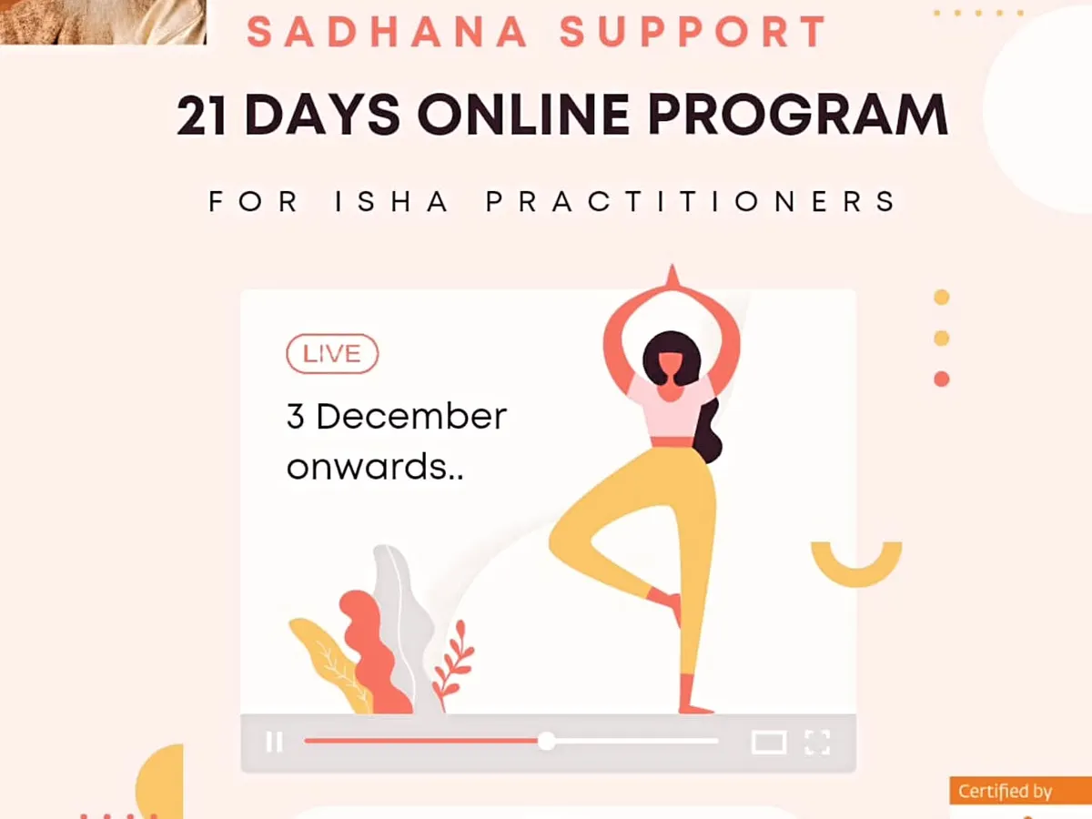 If you've learned your Isha practices but find it hard to stay consistent, this is for you. My 21-day online program is designed to provide the structure and community support you need to make your sadhana a non-negotiable part of your morning. We practice together, live, every day.