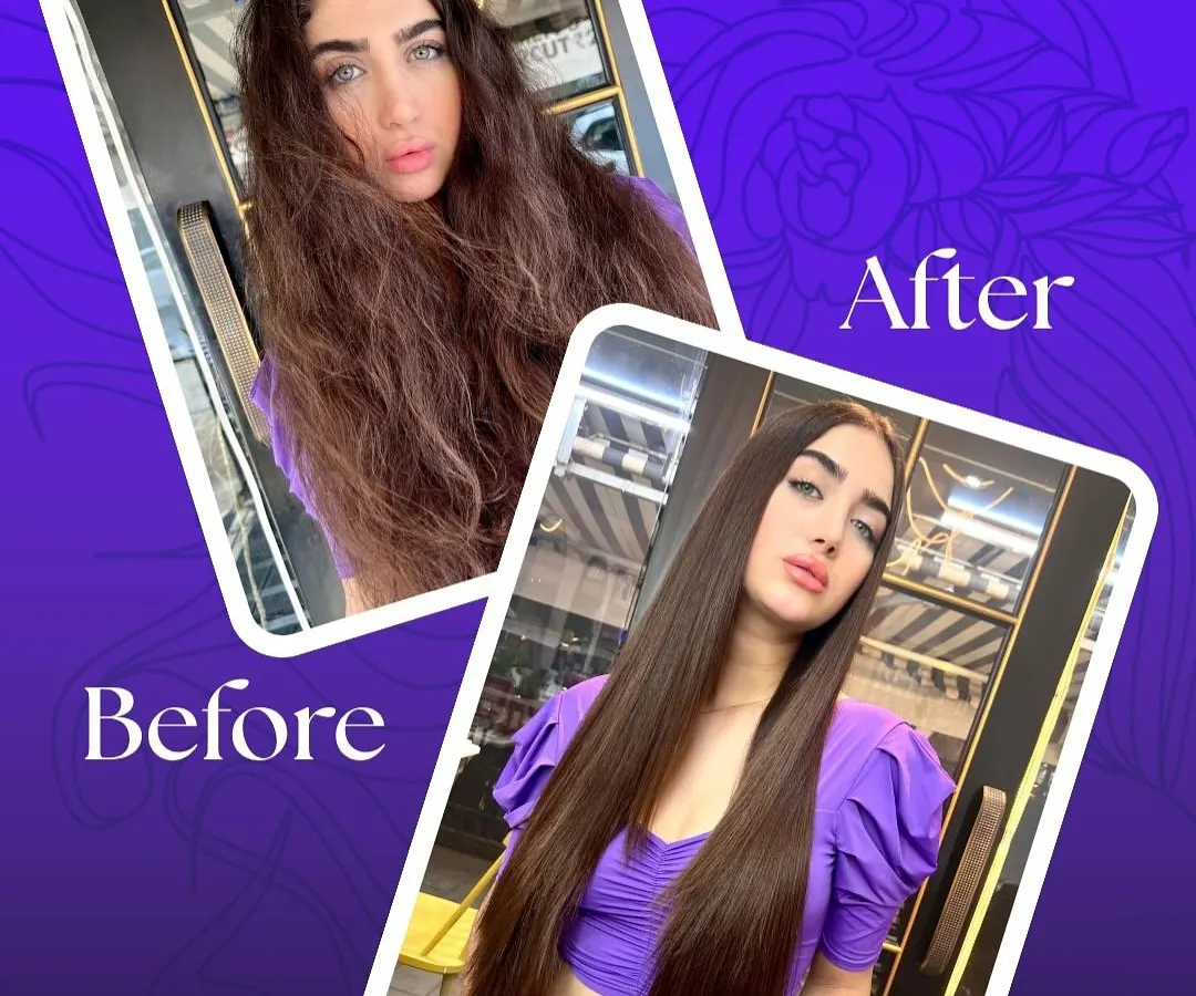 This is the power of Hair Botox. We took hair that was dry, frizzy, and damaged and transformed it into this incredibly smooth, soft, and manageable result in just one session. This is my commitment to hair health and stunning results combined.