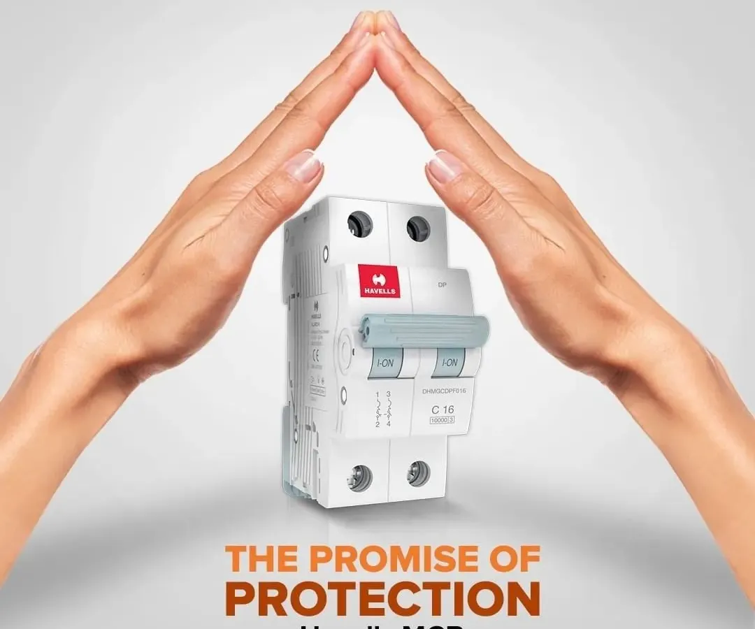 We stand by the promise of protection with the Havells MCB. This essential device shields your electrical systems, including cables and wires, from damage caused by unexpected current overloads. We ensure you receive only genuine, reliable electrical safety solutions.