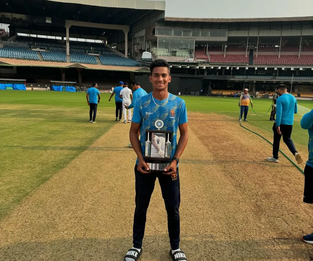 We are incredibly proud to see our trainee, Mohsin Khan, holding a trophy after earning his place in the prestigious Ranji Trophy. This is a result of years of dedication through the U16, U19, and U23 Karnataka state teams, proving that our development pathway works.