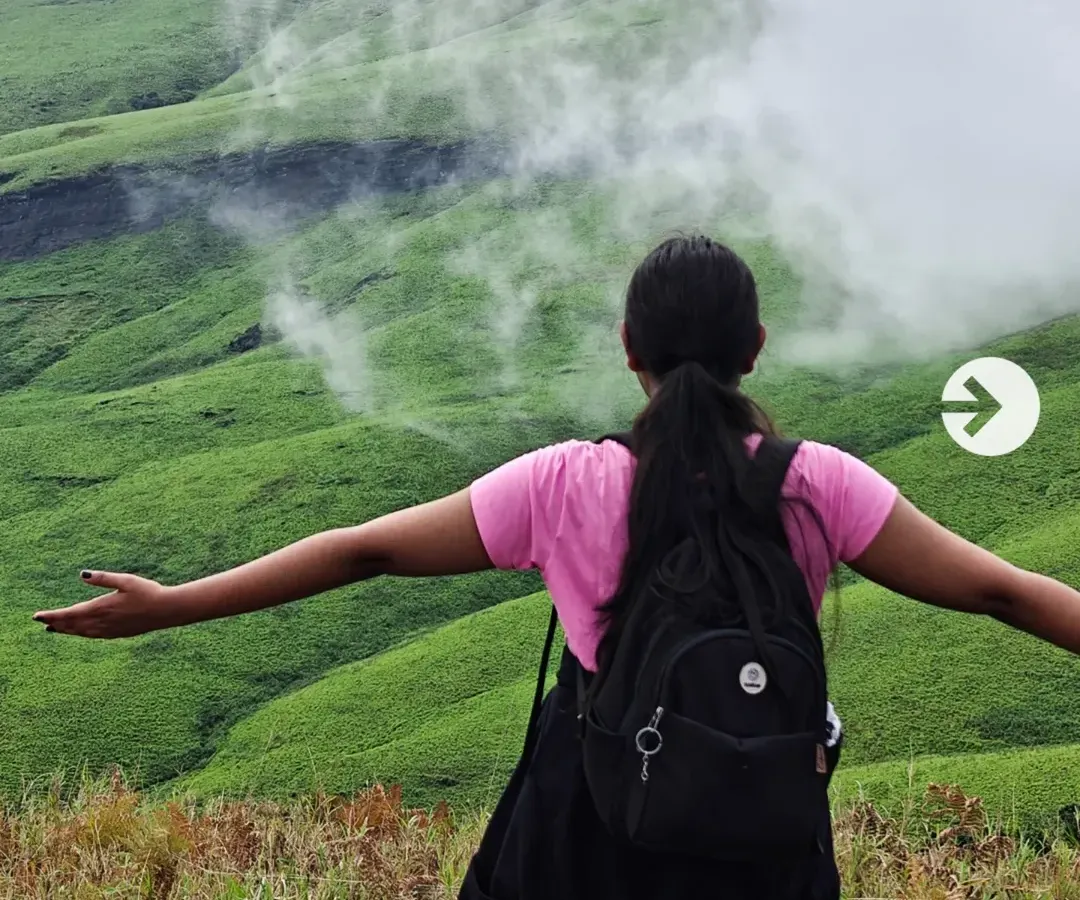 Imagine standing above the clouds, with the whole of the Western Ghats stretching out before you. This is the feeling of freedom I help you find on my Netravathi peak treks.