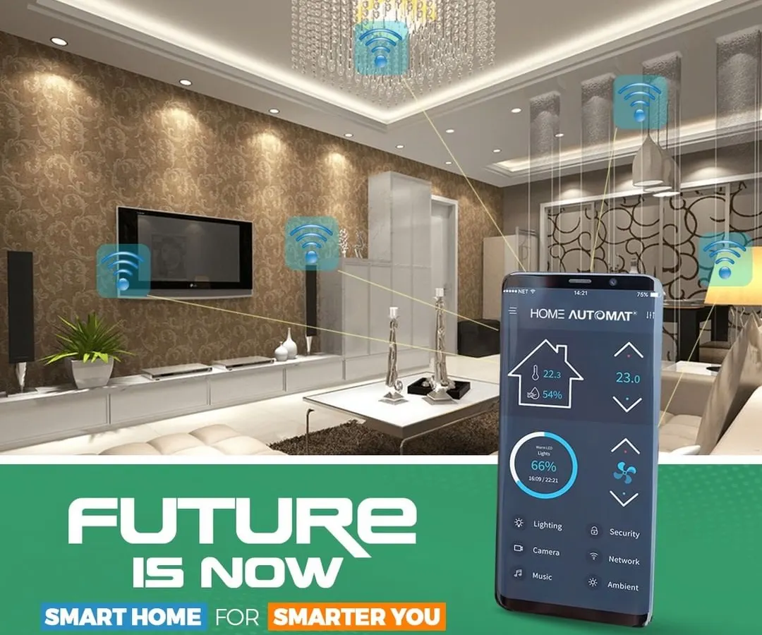 This is the future of intelligent luxury, available for your home today. The central mobile app gives you fingertip control over lighting, climate, security, and entertainment, all integrated seamlessly into your living space for ultimate convenience.