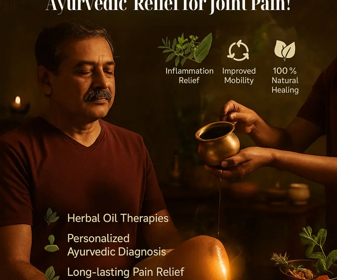 This image shows a patient receiving Janu Basti, a specialized knee treatment for joint pain. I use this warm herbal oil therapy to deeply soothe inflammation, improve mobility, and provide long-lasting relief without side effects.