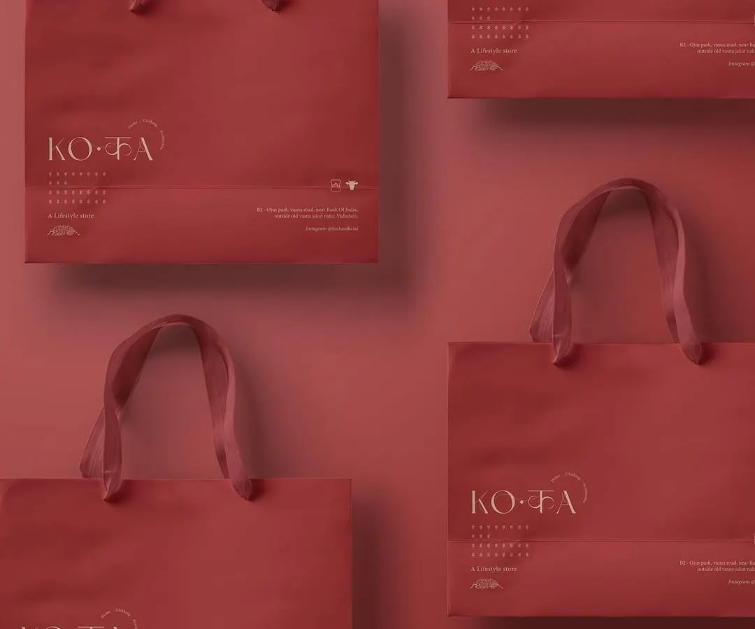 A look at the bold and elegant carry bags we designed for KO.KA. We focused on a rich color palette and clean typography to create a premium feel that represents the brand's quality and makes a strong statement.