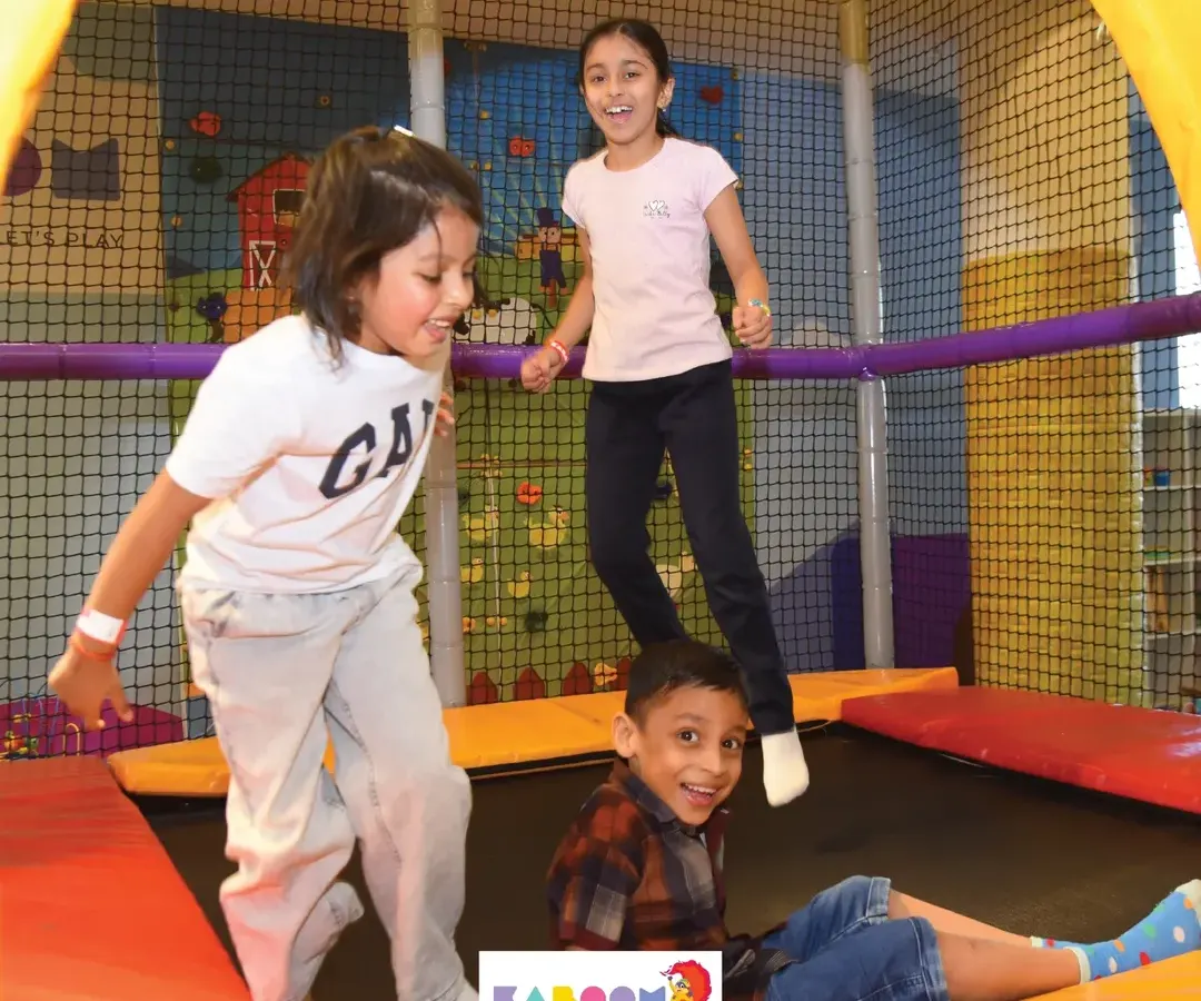 Jump for joy! Our enclosed trampolines are perfect for kids to burn off energy, practice their moves, and bounce to their heart's content.