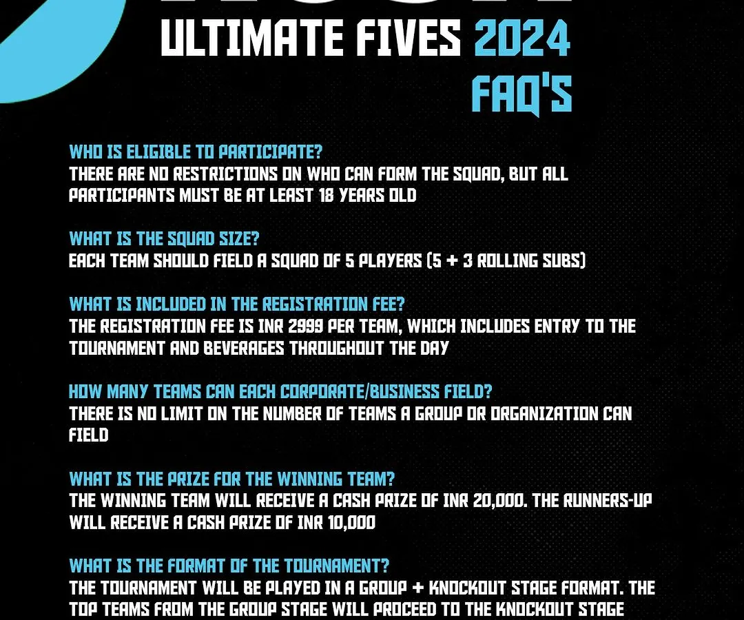 Here are the answers to all your questions about our flagship Ultimate Fives tournament. We cover everything from eligibility and squad size to the tournament format and the cash prizes for winners and runners-up. This is your guide to competing for the top spot.