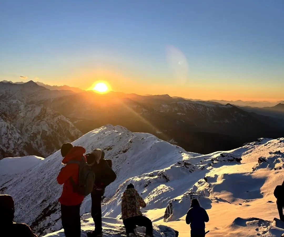 Catching the first rays of sun from the Kedarkantha summit is a feeling you'll never forget. Our Himalayan winter treks are for those who want to experience the magic of snow covered peaks and the challenge of a high altitude adventure. We handle all the logistics from Dehradun, so you can focus on the climb.