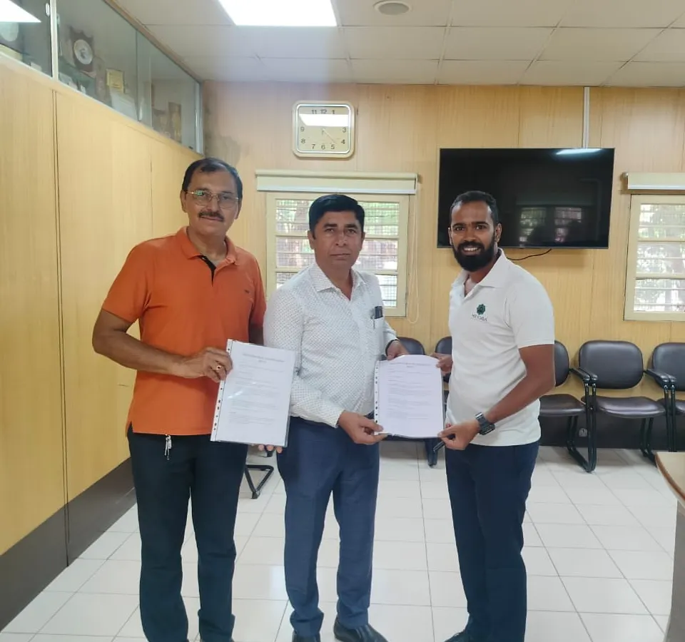 Here I am formalizing a partnership with R.C. College in Bangalore. Through this Memorandum of Understanding, I will be bringing customized yoga and Hitha Kriya meditation programs to over 5,000 students, helping them build resilience and focus.