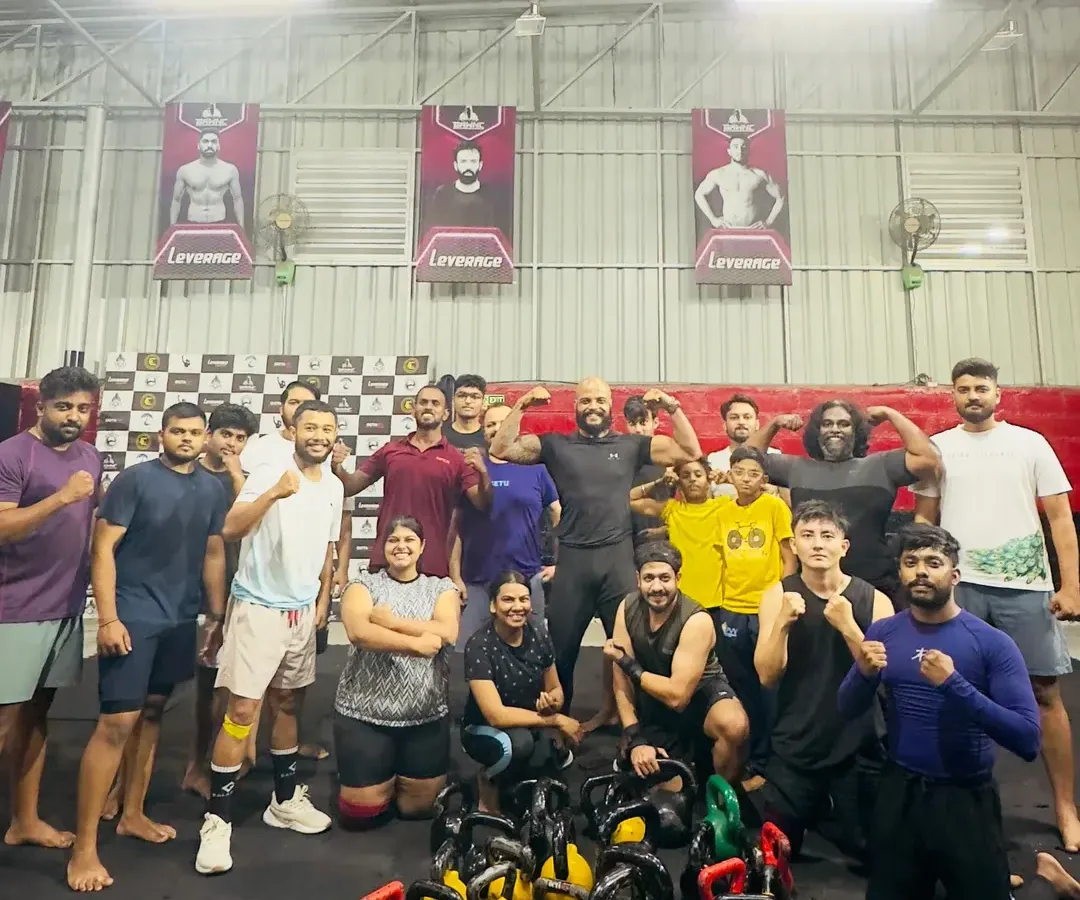This is what our community looks like after a tough workout. We are a group of individuals from all walks of life who show up, put in the work, and support each other. This is our fit family.