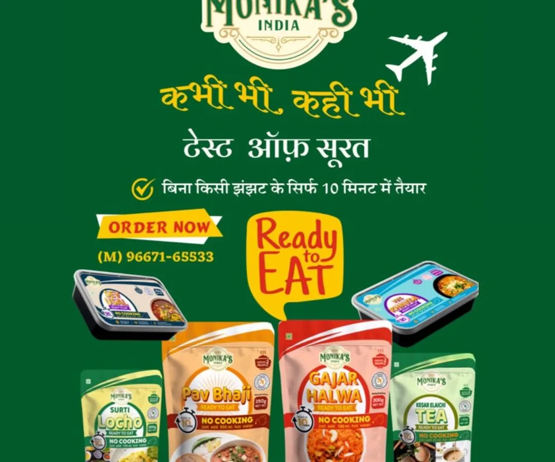 My meals are made for your convenience, so you can enjoy the authentic taste of Surat anytime, anywhere. These no-cook travel food options are perfect for busy days, trips, or whenever you miss a real home-cooked meal. Just stir in hot water and it's ready.
