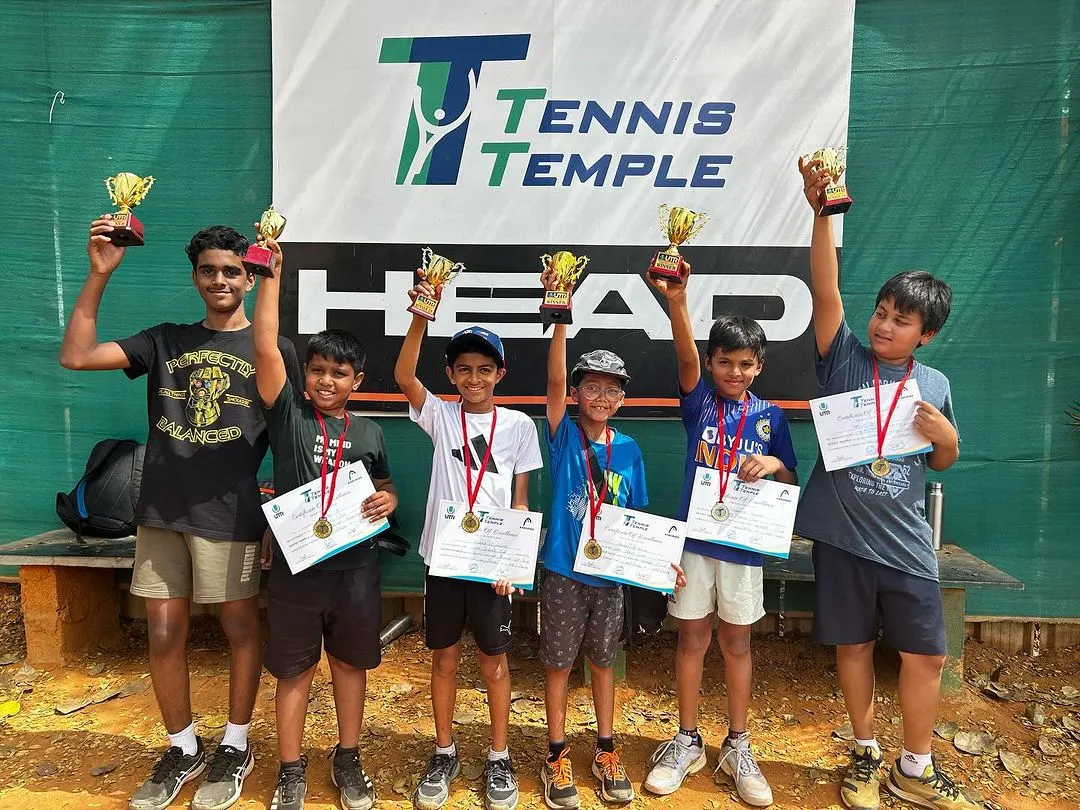 Nothing makes us prouder than seeing our young players shine. Here are the champions from our UTR Australian Open series tournament, holding their well-earned trophies and certificates.