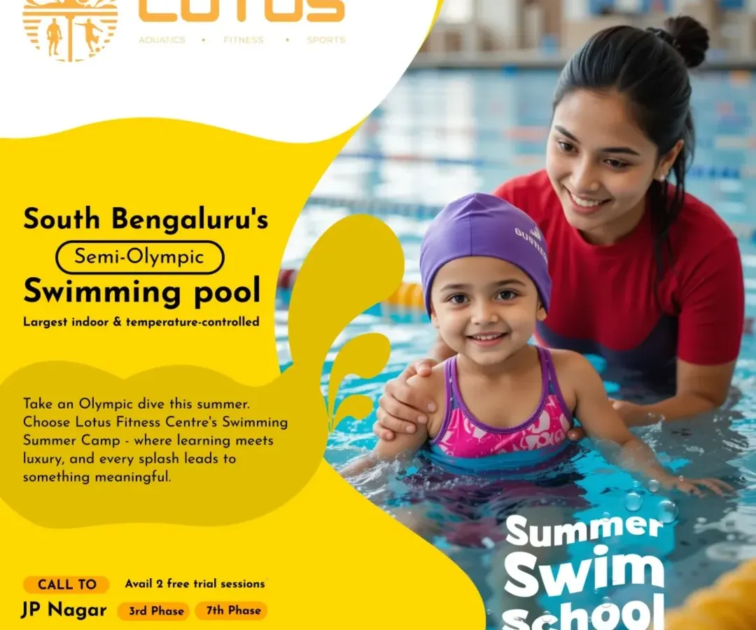 A young swimmer receives personalized instruction from one of our certified coaches during a 'Learn to Swim' session. We focus on building water confidence and proper technique in a fun, encouraging environment.