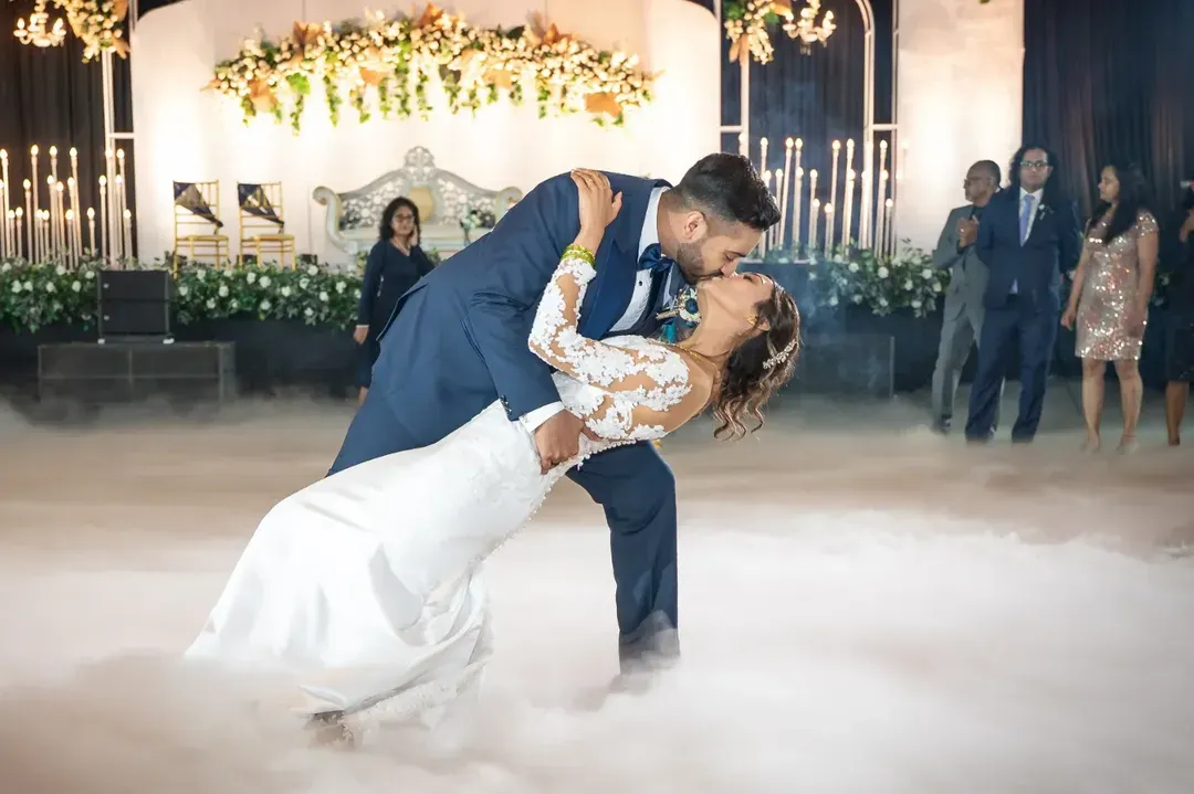 That fairytale moment. I love creating cinematic shots like this, capturing the peak emotion of the first dance with a touch of drama. It’s about making your real-life love story look as epic as it feels.