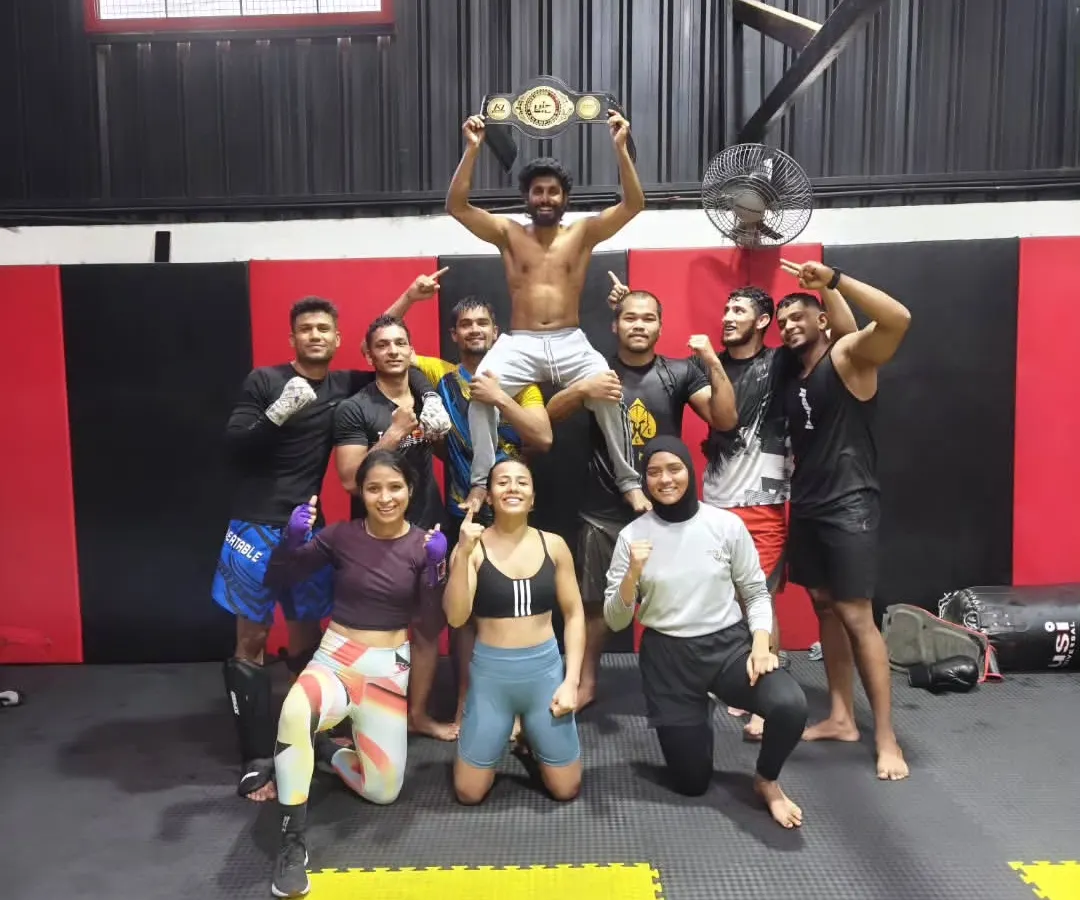 The victory belongs to the team. Here we are celebrating our newly crowned champion after a hard-fought win. This is the moment all the sweat and sacrifice leads to, and we celebrate it as a family.
