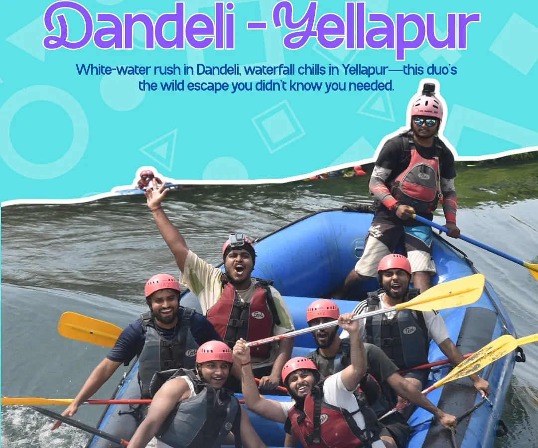 For those who need a shot of adrenaline, we've got you. This is from our Dandeli trip, where we hit the wild Kali River for some white-water rafting. It’s the kind of wild escape you didn't know you needed.
