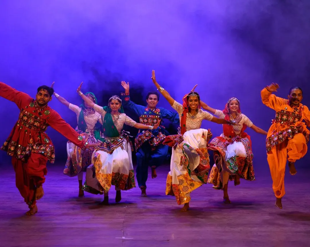 The vibrant energy of Garba fills the stage. Our folk dance batches are all about celebrating culture, rhythm, and the pure joy of dancing together. This performance captures the colorful spirit of our student showcases.