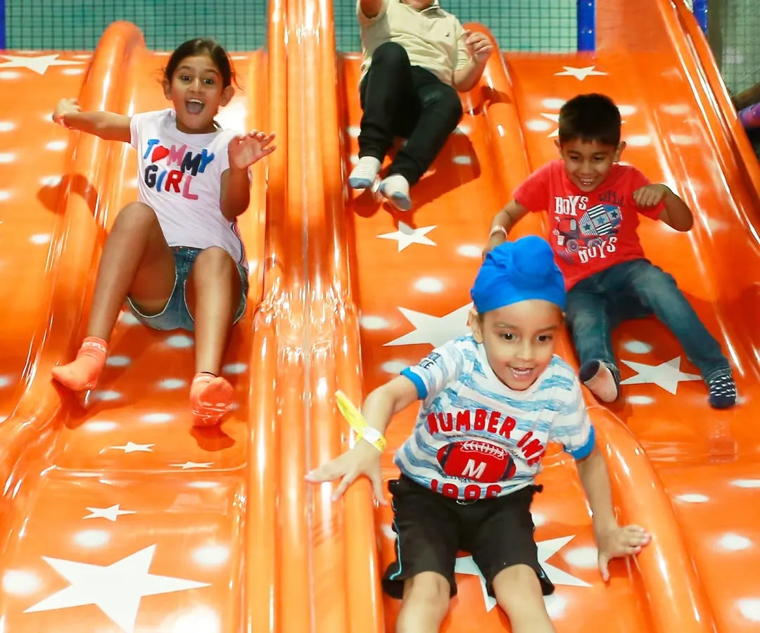 Ready, set, slide! Our multi-lane star-studded slide is a huge hit, perfect for friends to race down together. It's one of the most popular attractions in our My Maze area, delivering endless giggles and excitement.