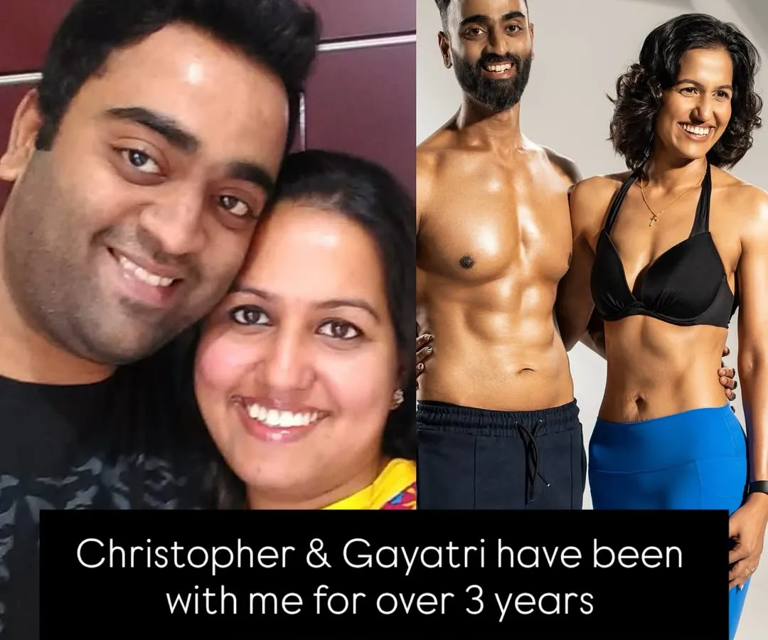 This is what happens when you decide to do it together. Christopher and Gayatri have been with me for over three years, transforming not just their bodies but their entire lifestyle. They are proof that fitness can be a journey you share, making you stronger as individuals and as a team.