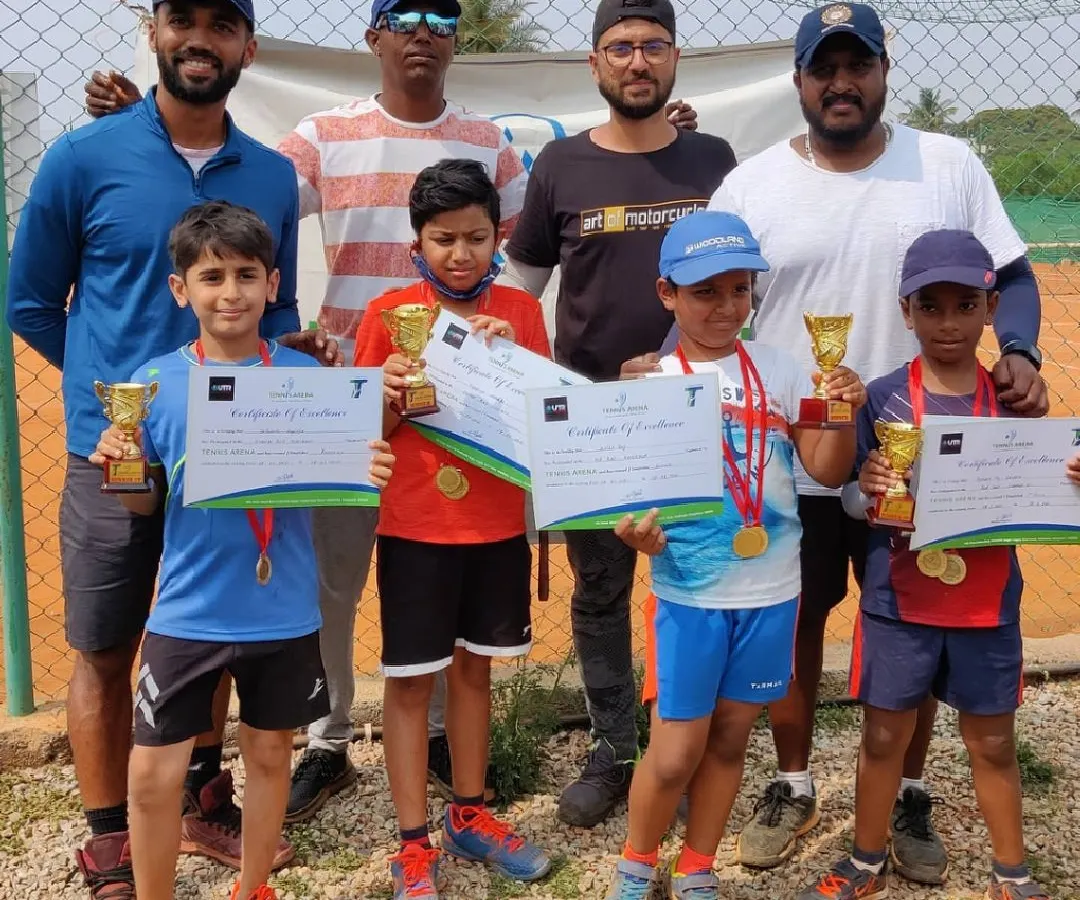 This is what hard work looks like. We are incredibly proud of our young champions from the Red and Orange Ball Tournament, seen here with their coaches, trophies, and certificates of achievement.