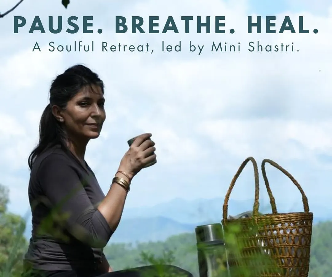 My retreats are a chance to pause, breathe, and heal. This poster for our Slow & Easy Vacation in Kumaon captures the essence of what I offer: a soulful journey back to yourself amidst nature.