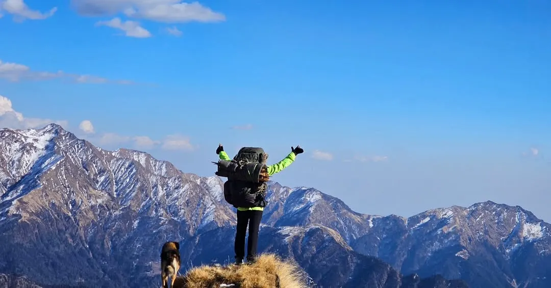 There's no feeling like reaching the summit after a long climb, with a loyal friend by your side. This is what we train for: moments of pure freedom against a backdrop of the Himalayas. Building the endurance for high-altitude trekking means you can say yes to views like this.