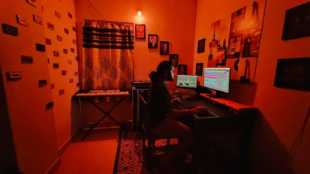 In my element, chasing that perfect sound. This is a glimpse into my studio, where I build custom tracks, produce original music, and craft remixes from the ground up.