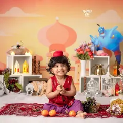 Let's fly on a magic carpet! I provide the entire enchanting Aladdin setup, including the costume, to bring your little one's Disney dreams to life.
