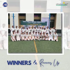 A proud moment from the CISCE Zone-A Cricket Tournament. Our partnership with Shishuvan School yielded fantastic results with our U14 and U17 boys' teams emerging as winners and the U17 girls' team securing the runner-up position.