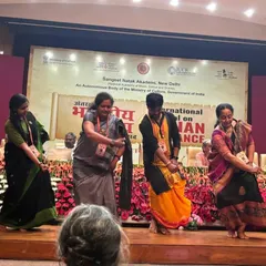 Presenting my paper at the International Festival on Indian Dance. The response was overwhelming, and it was a fantastic experience to share my research on a national platform.