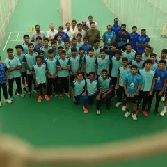 Another perspective of my motivational talk with the Mumbai squads. It is important for me to look every player in the eye and instill the confidence and focus they need to perform under pressure.