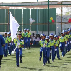 A proud moment for these students during their march-past. We provide the space and organization needed for formal school ceremonies and parades.